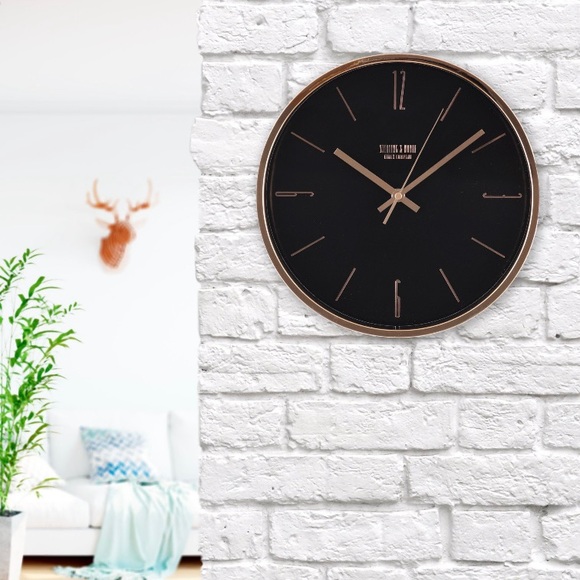 Mainstays Wall Decor Mainstays Rose Gold Wall Clock Poshmark
